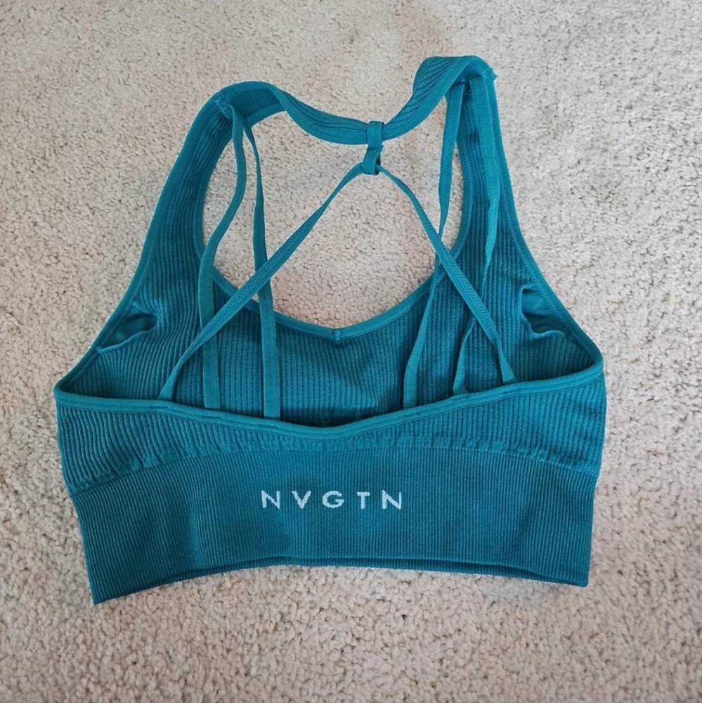 NVGTN Teal Sports Bra